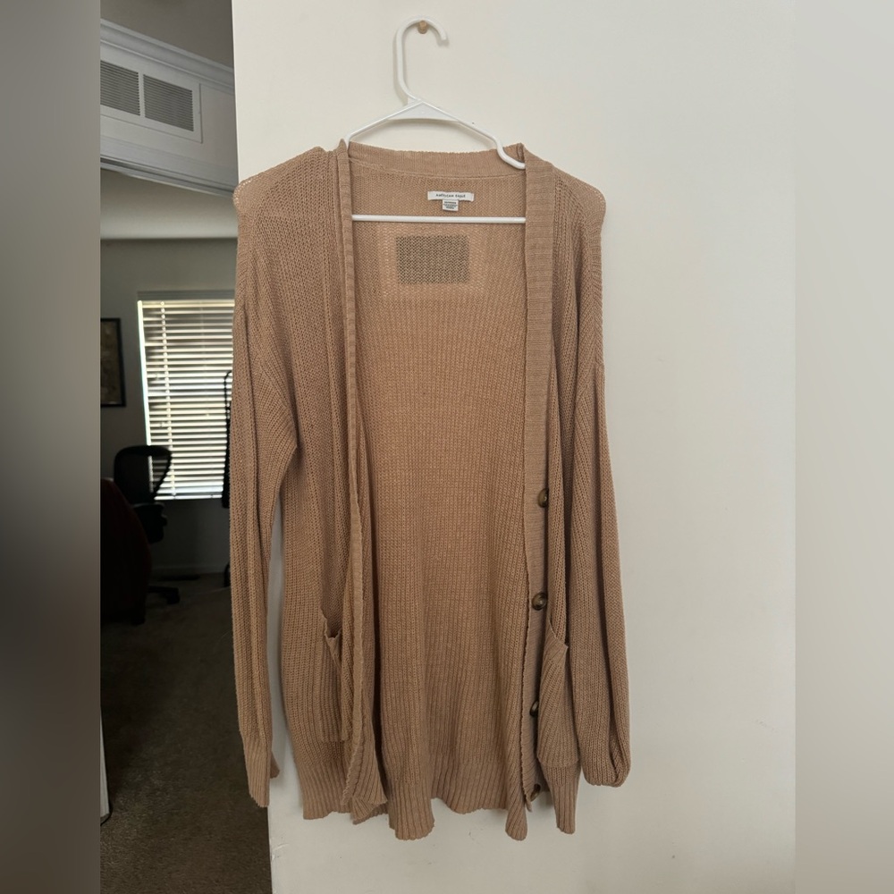 American eagle light summer cardigan - tan - size XS